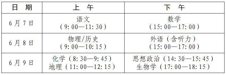 170660300285899.png 2024江西新高考考试时间安排表:各科目考试时间及顺序安排一览!