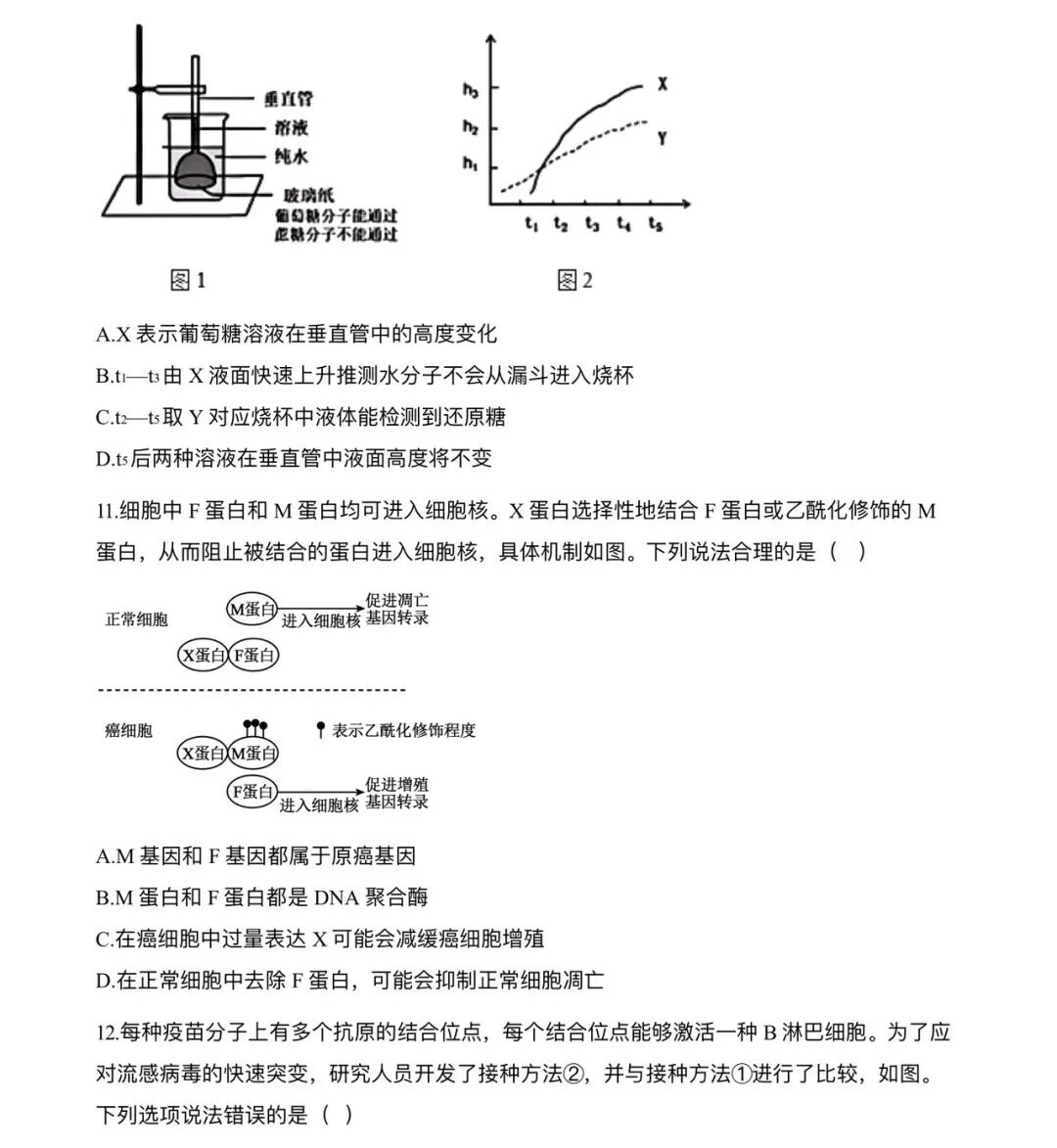 2025重庆新高考生物试卷真题及答案解析，附考点题型及分值分布