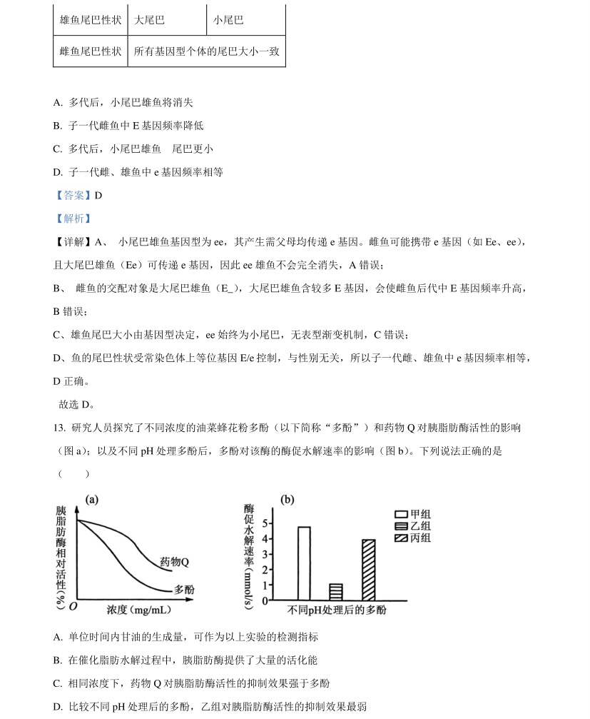 2025广西新高考生物试卷真题及答案解析，附考点题型及分值分布