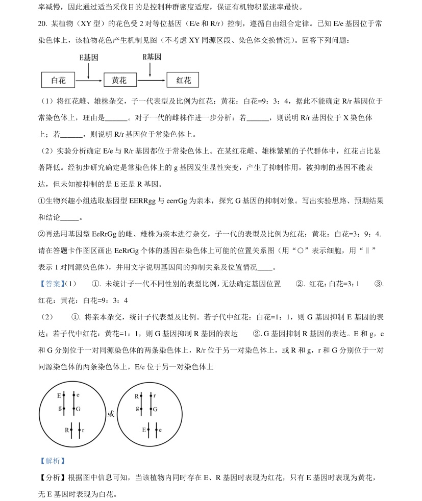 2025广西新高考生物试卷真题及答案解析，附考点题型及分值分布
