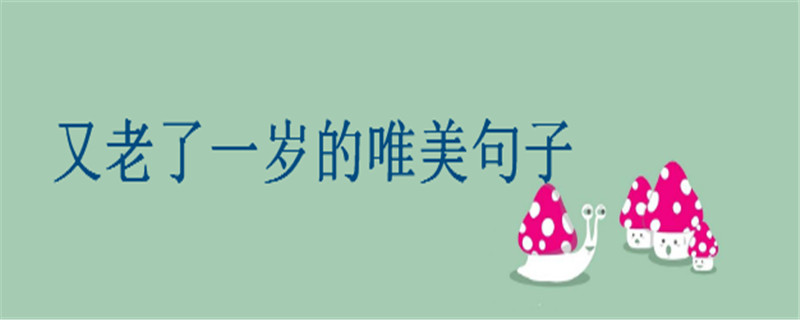 过生日发朋友圈的文艺短句你知道哪些?又老了一岁的唯美句子